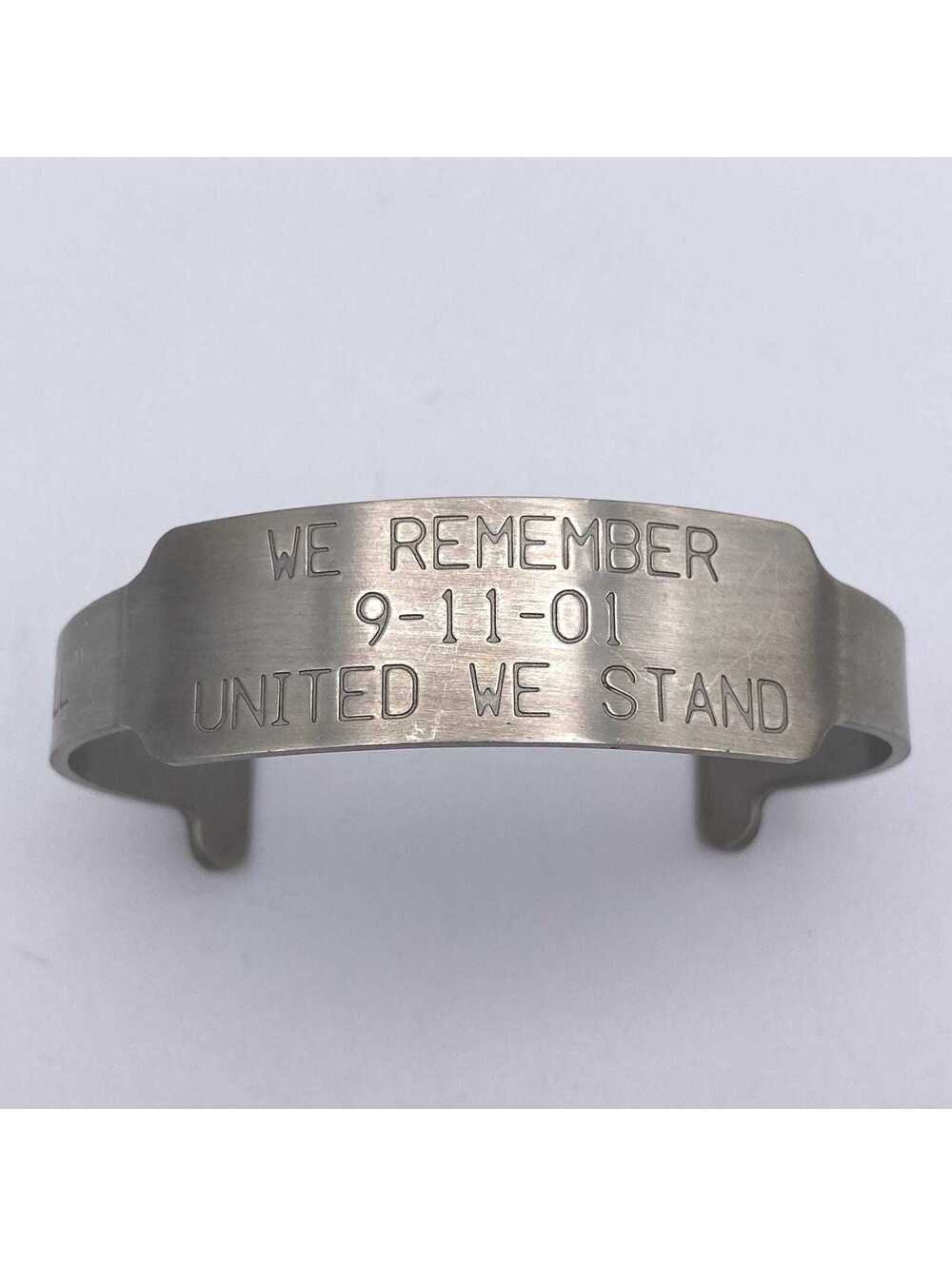 9-11 United We Stand Memorial "Let's Roll" USA Memorial Bracelet Stainless Steel